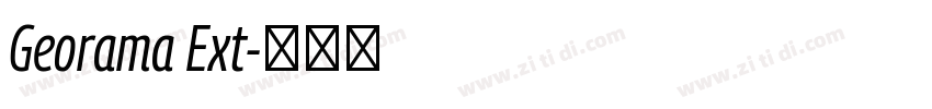 Georama Ext字体转换